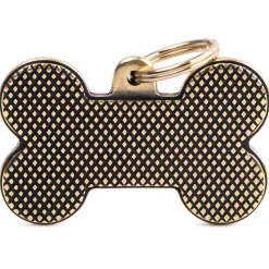 My Family Big Bone Bronx Rhombus English Brass - ID Tag - Xl