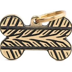 My Family Big Bone Bronx Pneumatic English Brass - ID Tag -