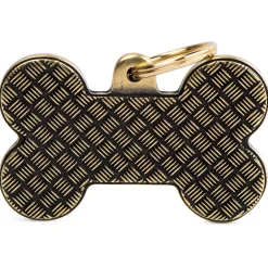My Family Big Bone Bronx Platform English Brass - ID Tag - Xl