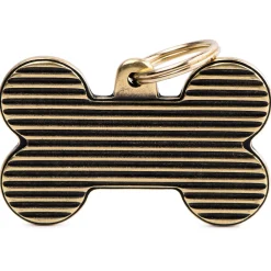 My Family Big Bone Bronx Shutter English Brass - ID Tag - Xl