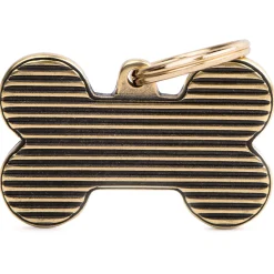 My Family Big Bone Bronx Shutter English Brass - ID Tag -