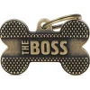 My Family Big Bone Bronx Boss English Brass - ID Tag - L