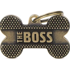 My Family Big Bone Bronx Boss English Brass - ID Tag - L