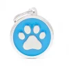 My Family Big Circle Paw - ID Tag - Lichtblauw