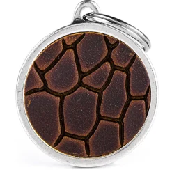 My Family Big Circle Tucson Brown - ID Tag - Bruin