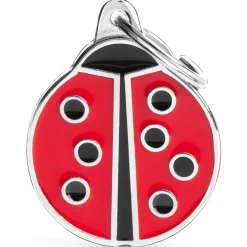 My Family Big Ladybug - ID Tag - Rood