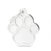 My Family Big Pawprint - ID Tag - Wit