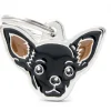 My Family Black Chihuahua - ID Tag -