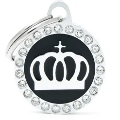 My Family Black Glam Crown - ID Tag - Zwart