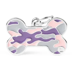 My Family Bone - ID Tag - Camouflage Roze Xl