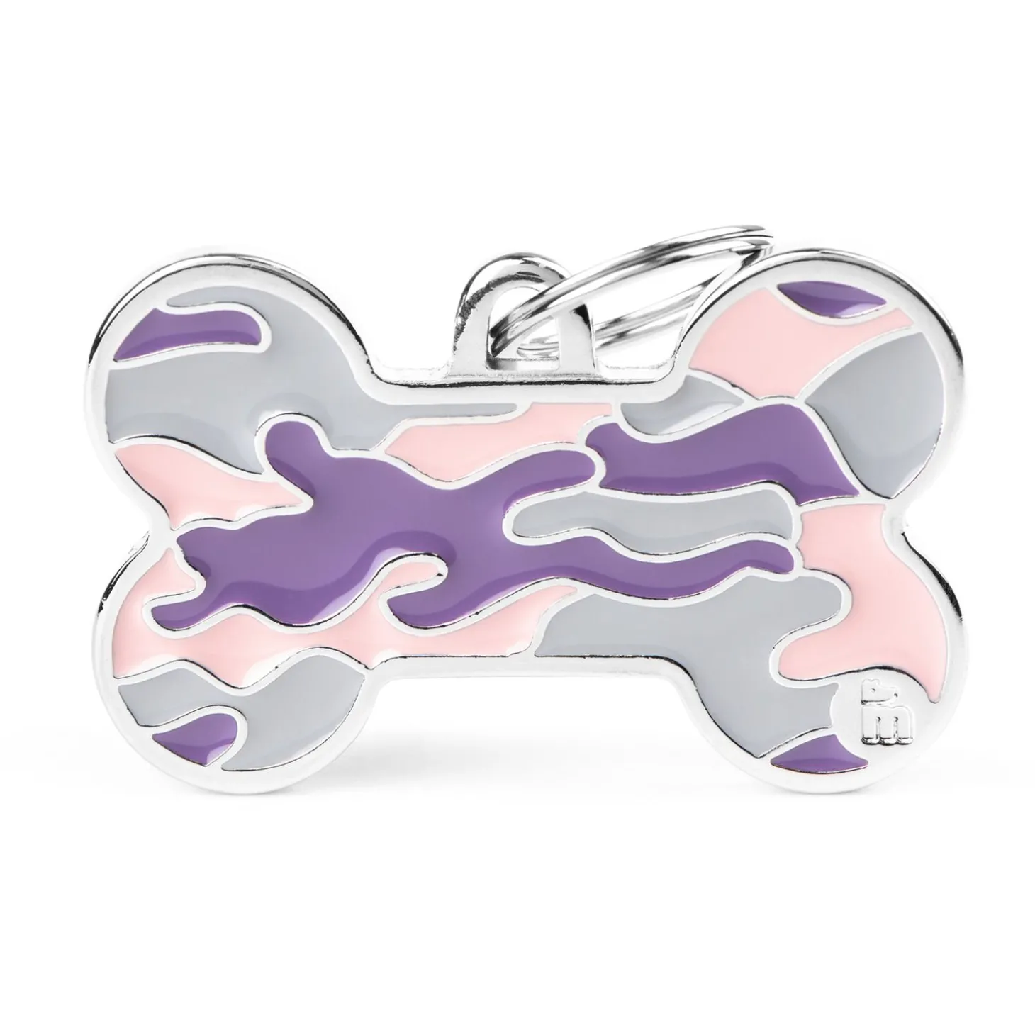 My Family Bone - ID Tag - Camouflage Roze Xl