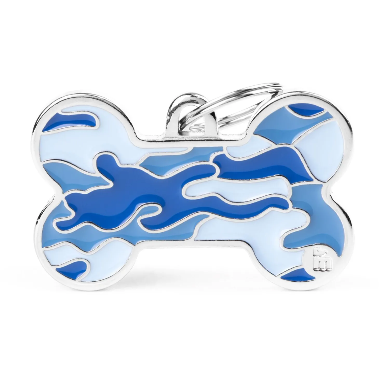 My Family Bone - ID Tag - Camouflage Blauw Xl