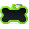 My Family Bone Alu Rubber - ID Tag - Zwart Groen Xl