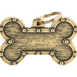 My Family Bone Bronx Futuristic English Brass - ID Tag - Xl