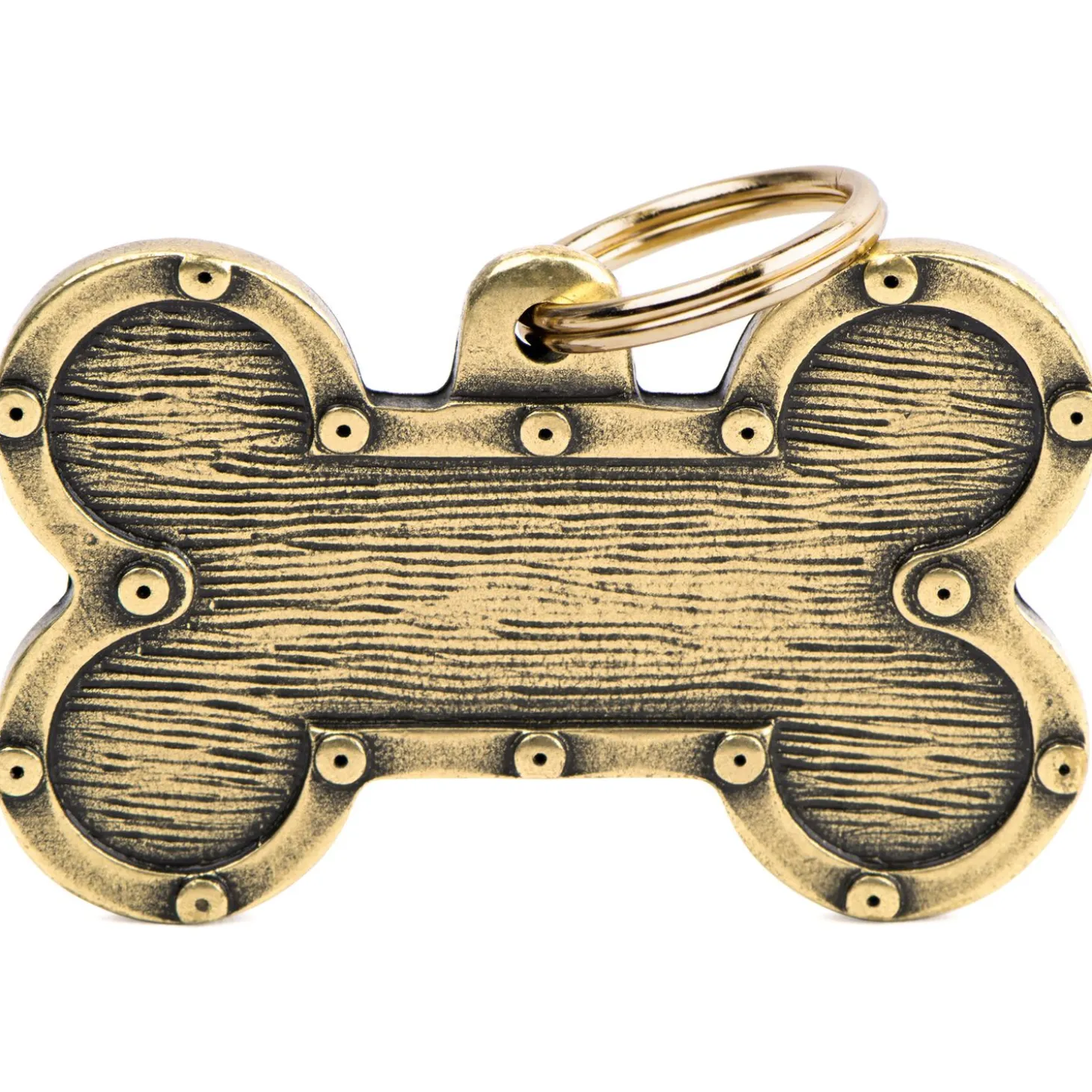 My Family Bone Bronx Futuristic English Brass - ID Tag - Xl