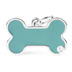 My Family Bone Logo - ID Tag - Lichtblauw Xl