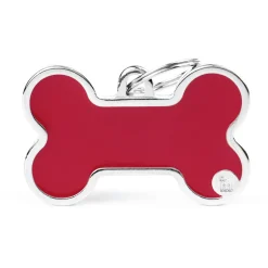 My Family Bone Logo - ID Tag - Rood Al