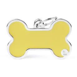 My Family Bone Logo - ID Tag - Geel Xl