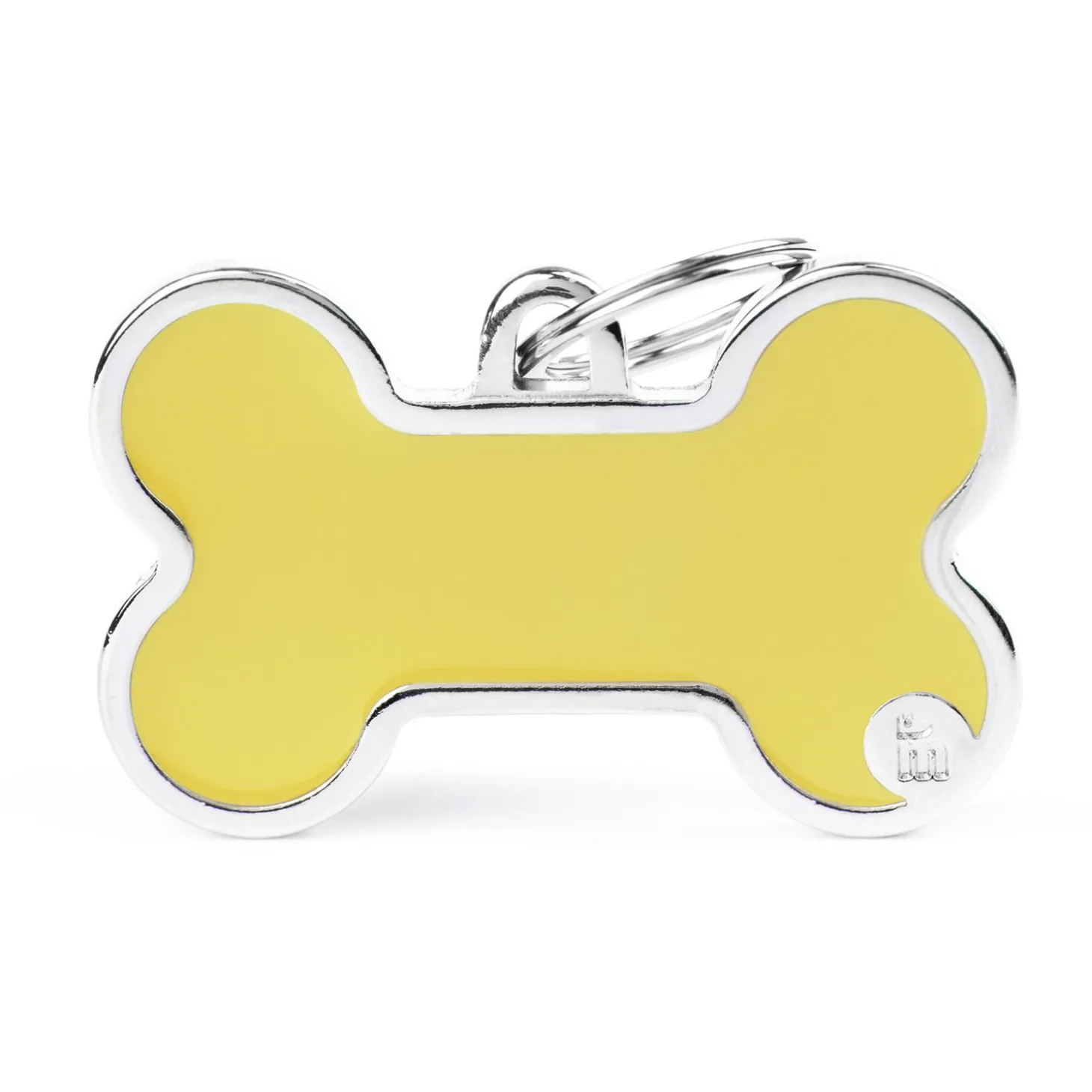 My Family Bone Logo - ID Tag - Geel Xl