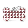 My Family Bone Pied A Poule - ID Tag - Rood Xl