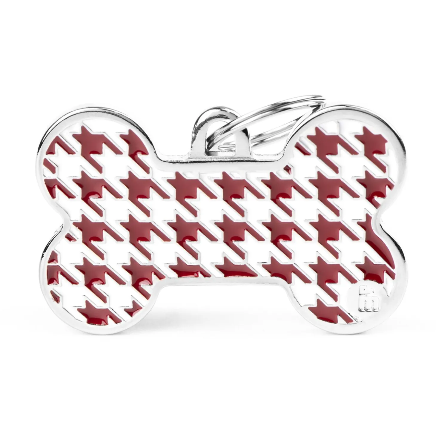 My Family Bone Pied A Poule - ID Tag - Rood Xl