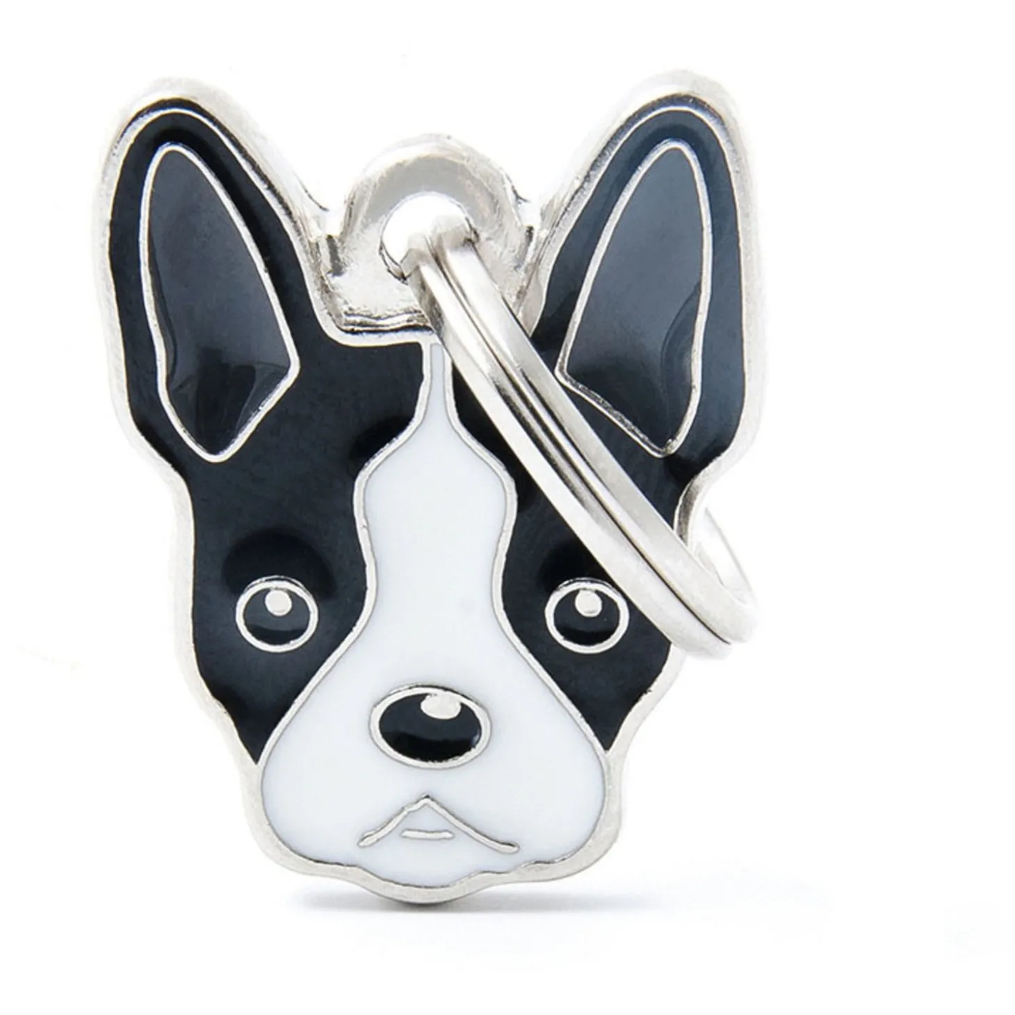 My Family Boston Terrier - ID Tag -