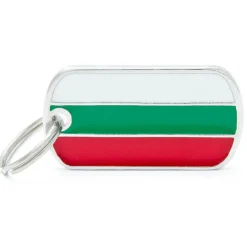 My Family Bulgarian Flag - ID Tag -