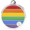 My Family Circle Rainbow - ID Tag - L