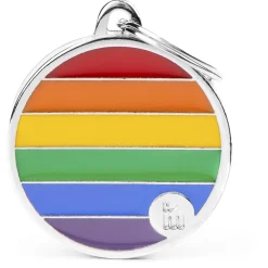 My Family Circle Rainbow - ID Tag - L