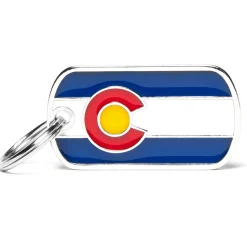 My Family Colorado Flag - ID Tag -