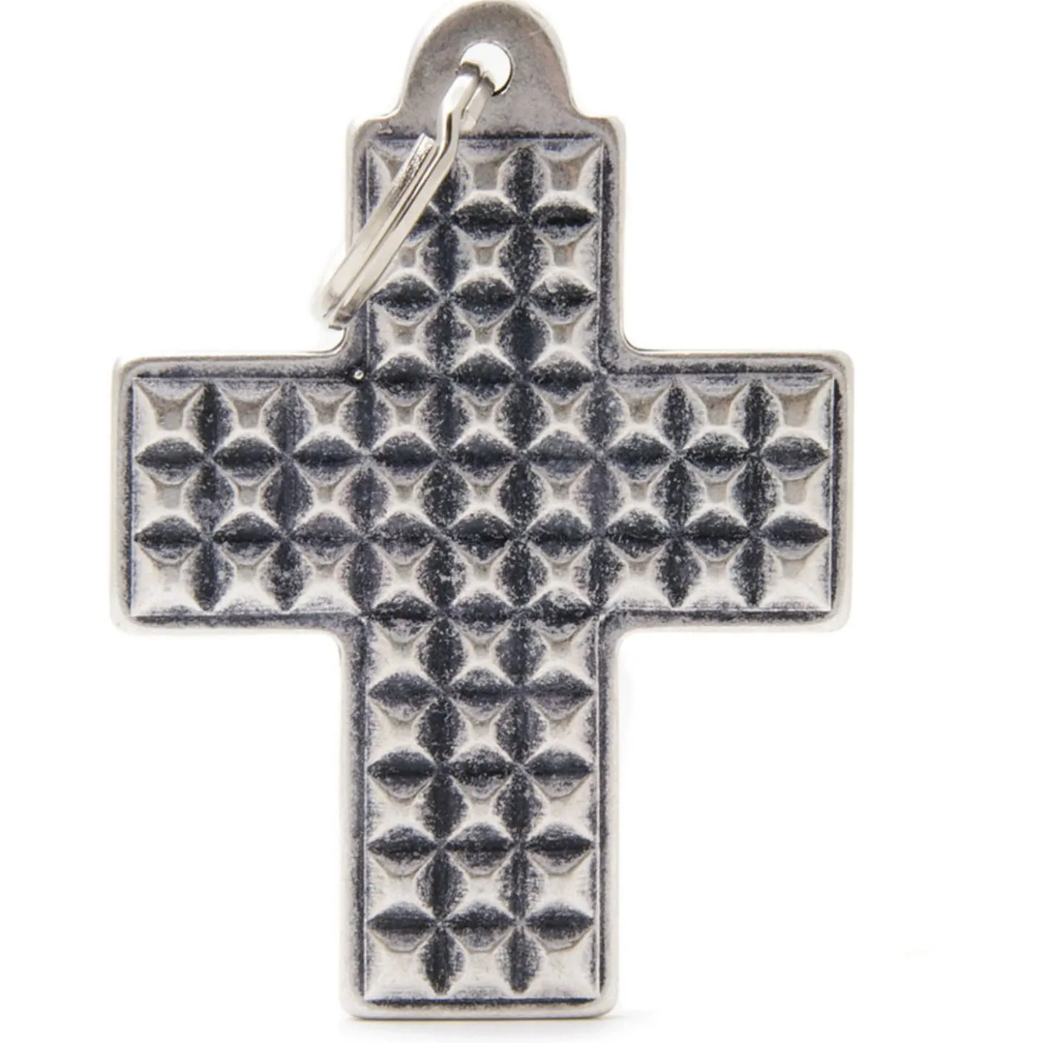 My Family Cross Bone Bronx Studs - ID Tag - Xl