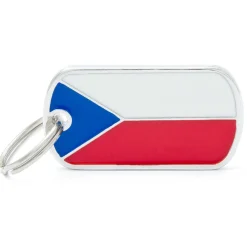 My Family Czech Republic Flag - ID Tag -