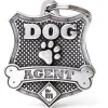 My Family Dog Agent Badge Bronx - ID Tag -