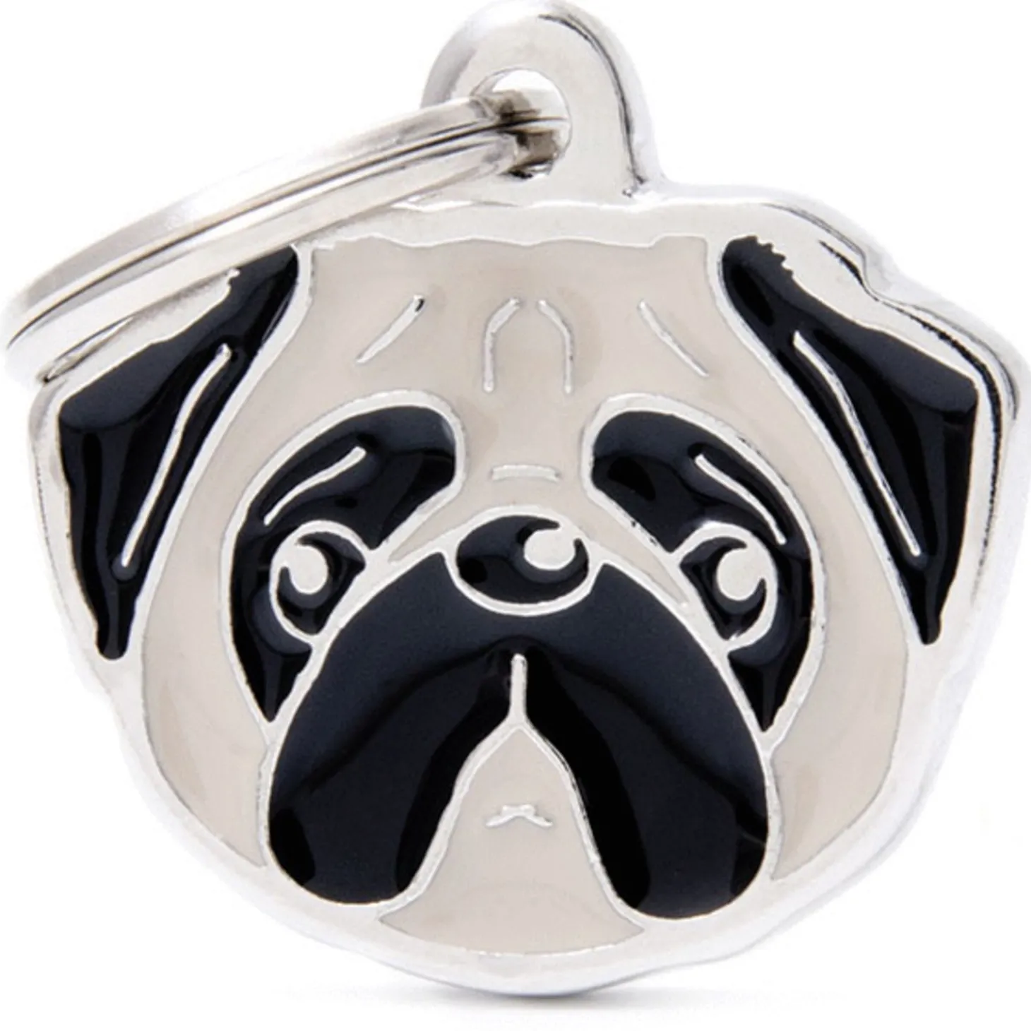 My Family Fawn Pug - ID Tag -