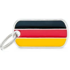 My Family German Flag - ID Tag -
