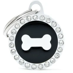 My Family Glam Bone - ID Tag - Zwart