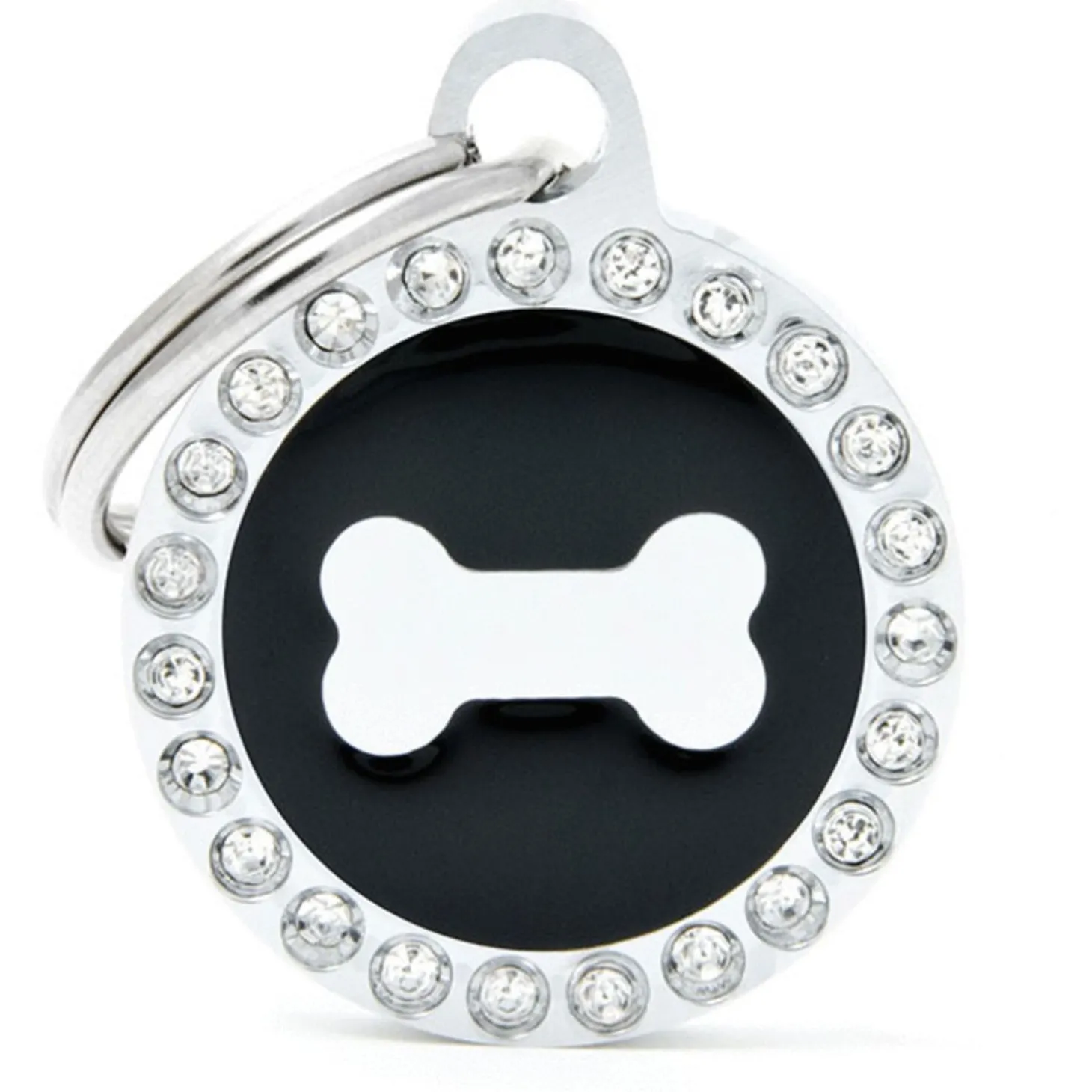 My Family Glam Bone - ID Tag - Zwart