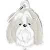 My Family Grey Shih Tzu - ID Tag -