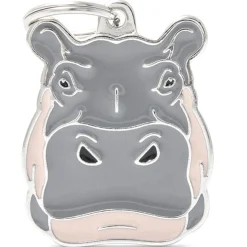 My Family Hippopotamus - ID Tag -