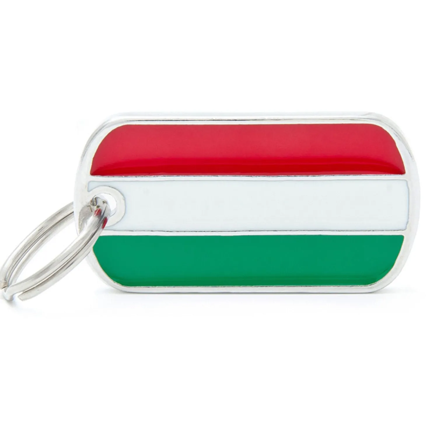 My Family Hungarian Flag - ID Tag -