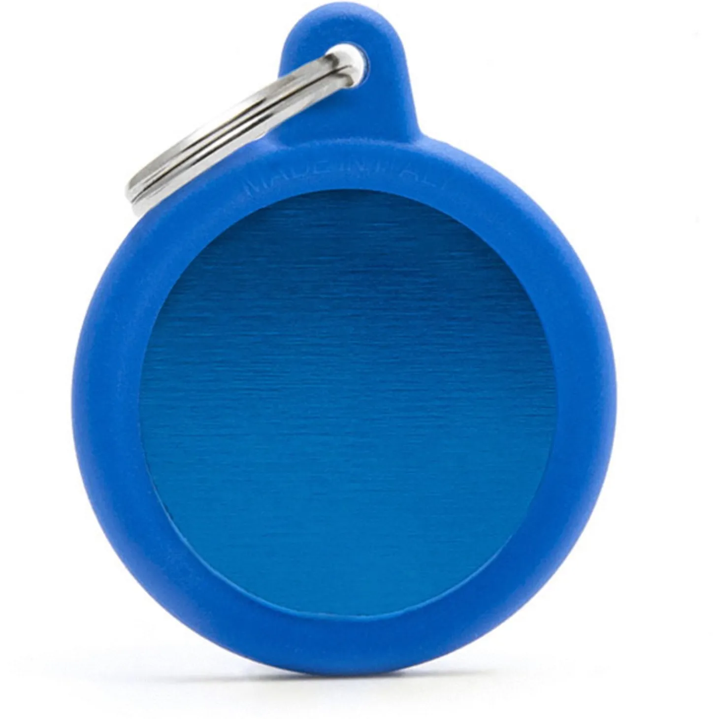 My Family Hustag Aluminium Circle - ID Tag - Blauw