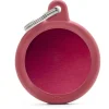 My Family Hustag Aluminium Circle - ID Tag - Rood
