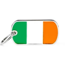 My Family Ireland Flag - ID Tag -