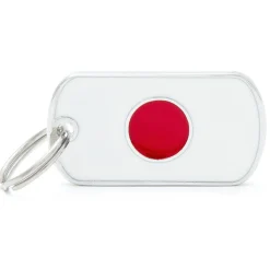 My Family Japanese Flag - ID Tag -