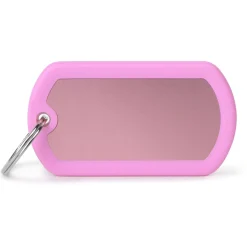 My Family Military Alu Rubber - ID Tag - Roze Roze
