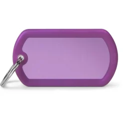 My Family Military Alu Rubber - ID Tag - Paars Paars