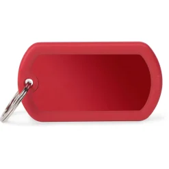 My Family Military Alu Rubber - ID Tag - Rood Rood