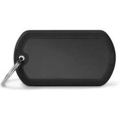 My Family Military Alu Rubber - ID Tag - Zwart Zwart
