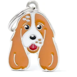 My Family Orange And White English Cocker - ID Tag -
