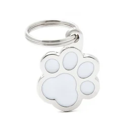 My Family Pawprint - ID Tag - Wit
